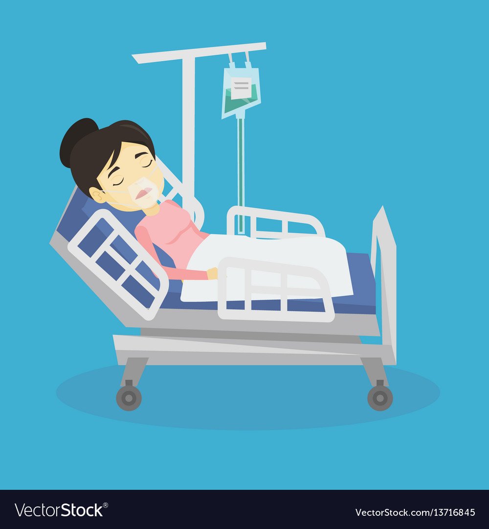 Лежу с ковидом. Изображение лежачий больной в больнице. Человек на больничной кровати.