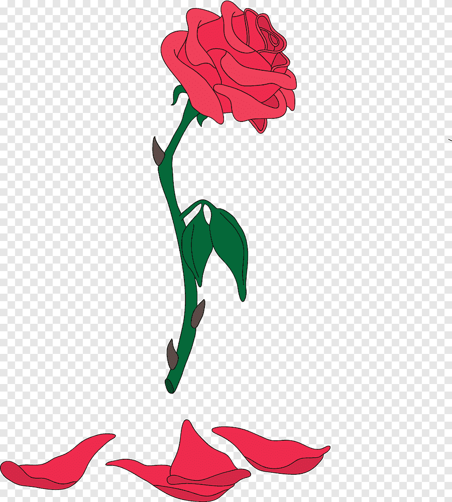 Опавшая роза рисунок