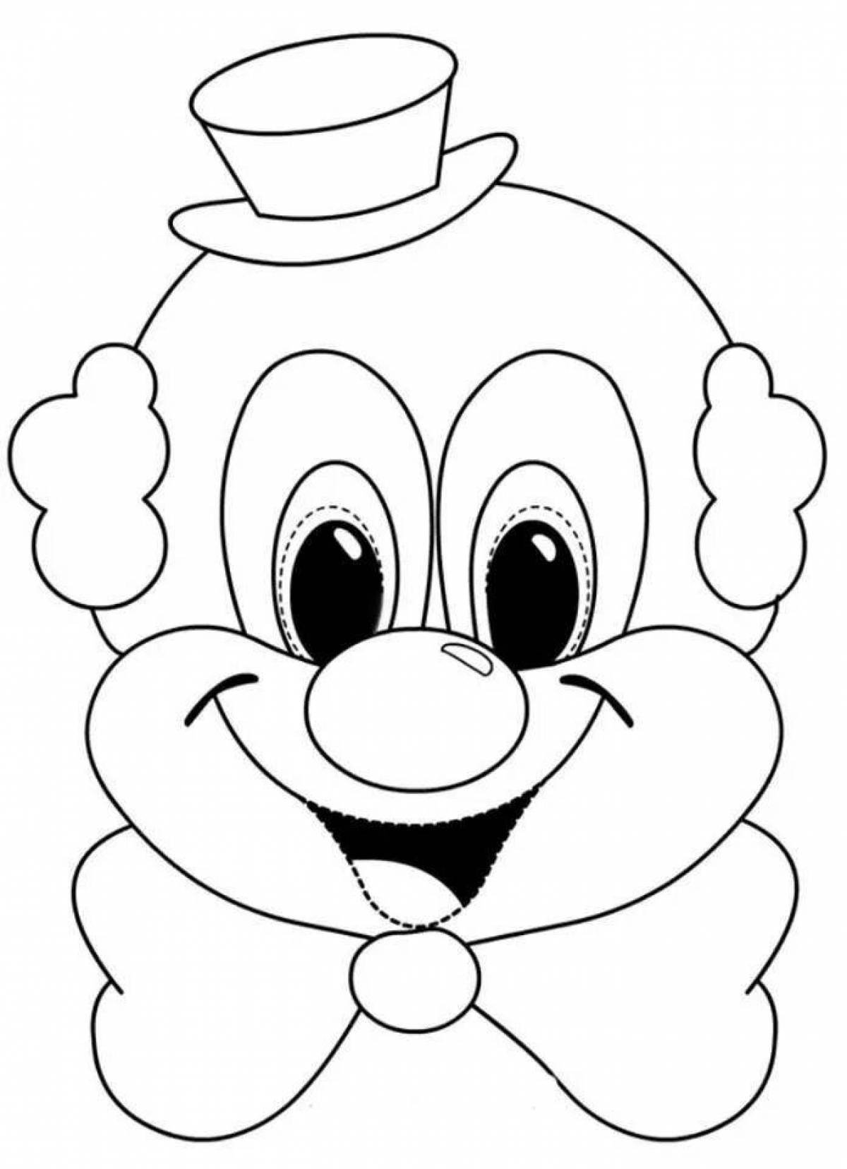 Шаблон клоуна для аппликации для детей. Лицо клоуна раскраска. Лицо клоуна раскраски для детей. Аппликация "клоун". Голова клоуна раскраска.