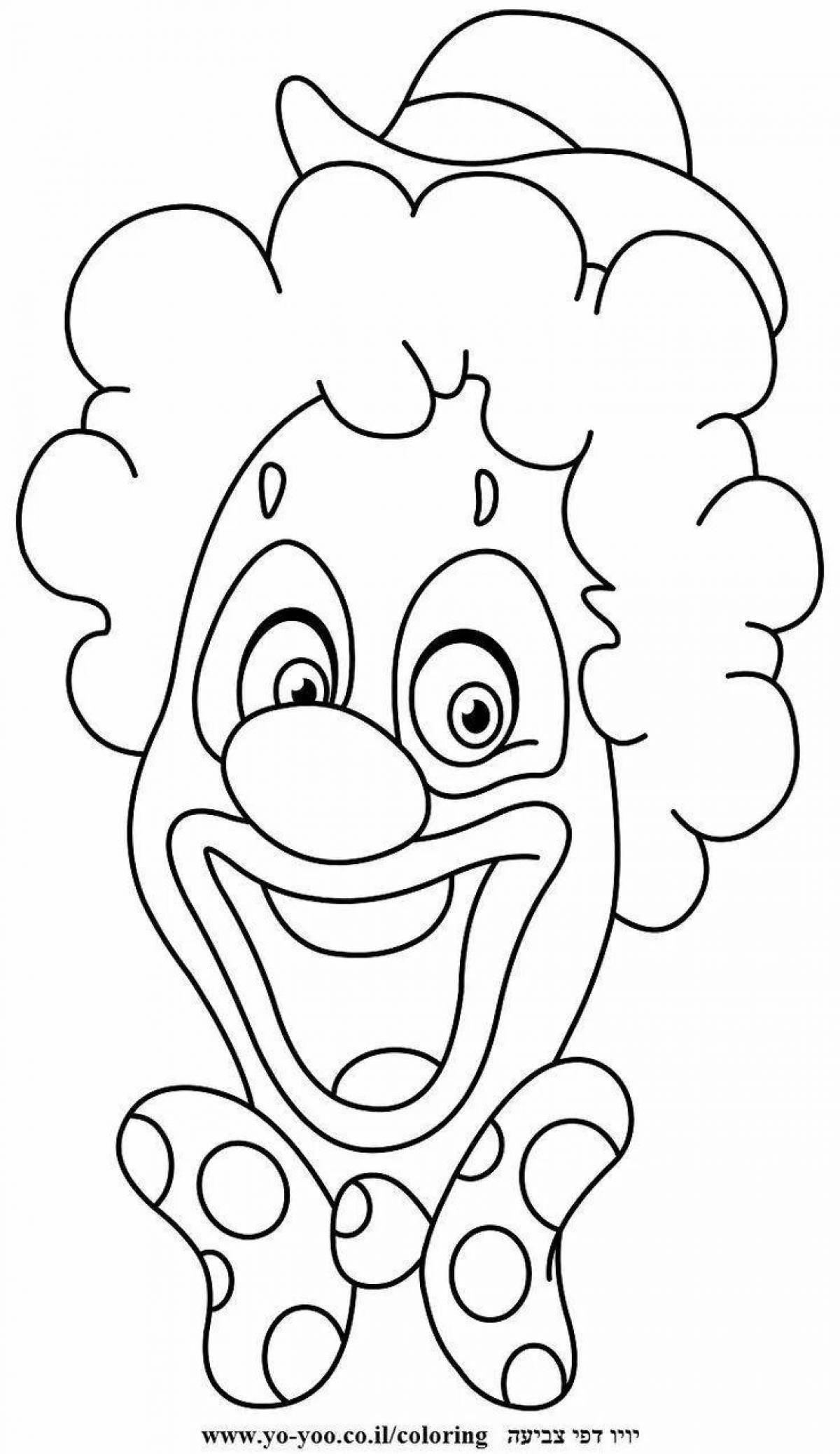 Маска на день смеха шаблоны. Клоун раскраска для детей. Маски клоуна для детей. Лицо клоуна раскраска. Раскраска весёлый клоун для детей.