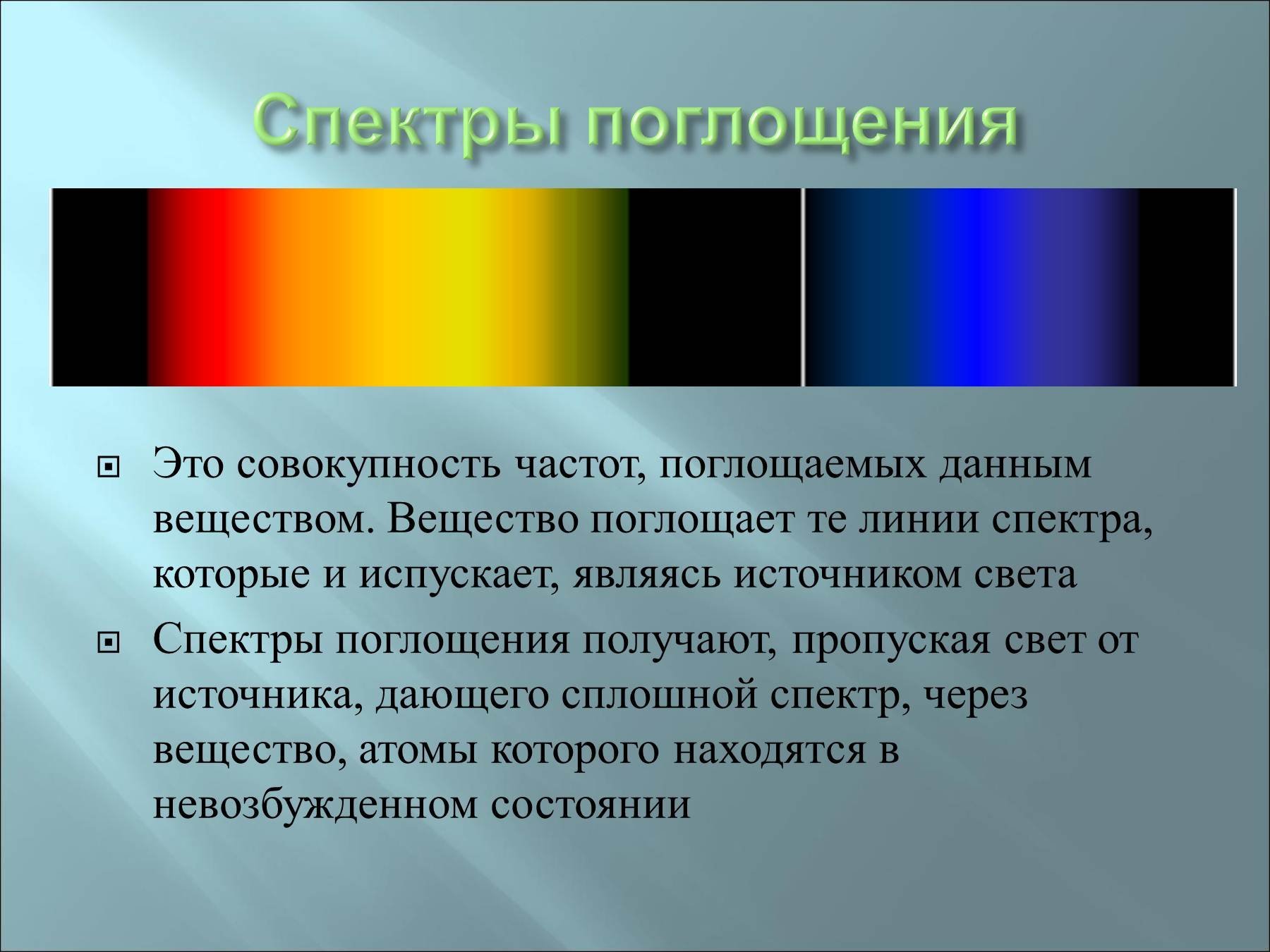Сплошной спектр рисунок физика - 68 фото
