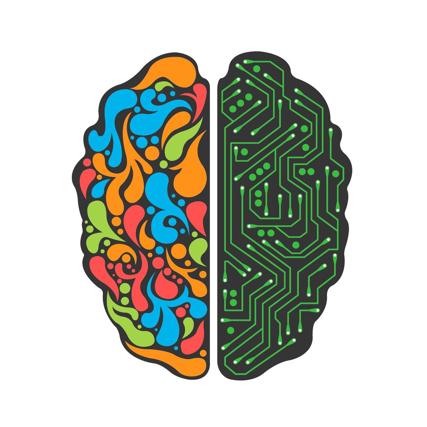 Картинка полушарие мозга. Разноцветный мозг. Полушария мозга. Латерализация полушарий мозга. Два полушария мозга.