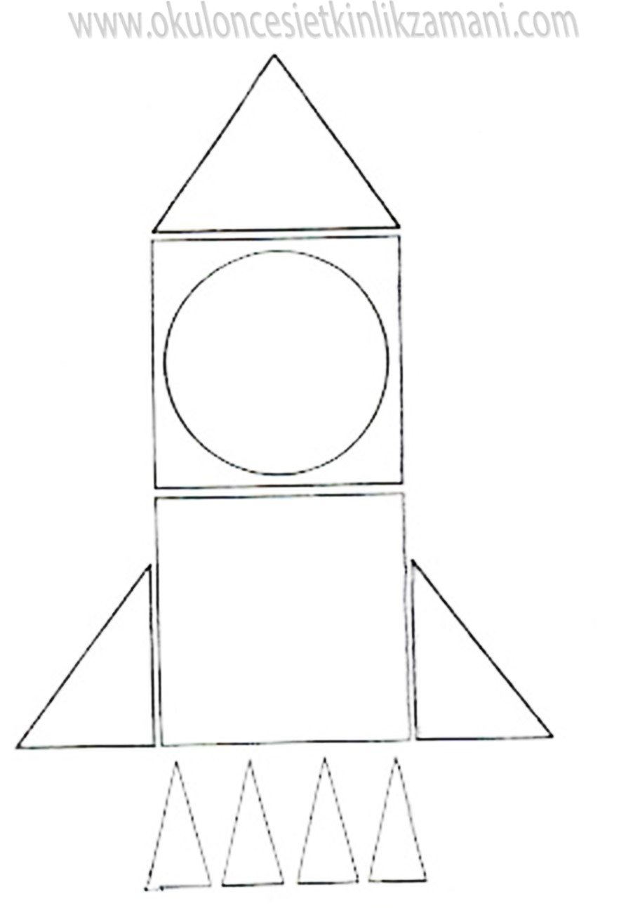 Объемная ракета из бумаги шаблоны для вырезания