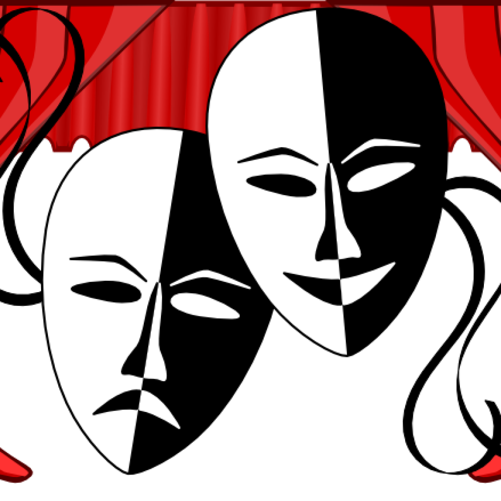 Театральные маски. Символ театра. Театральная эмблема. Маски символ театра
