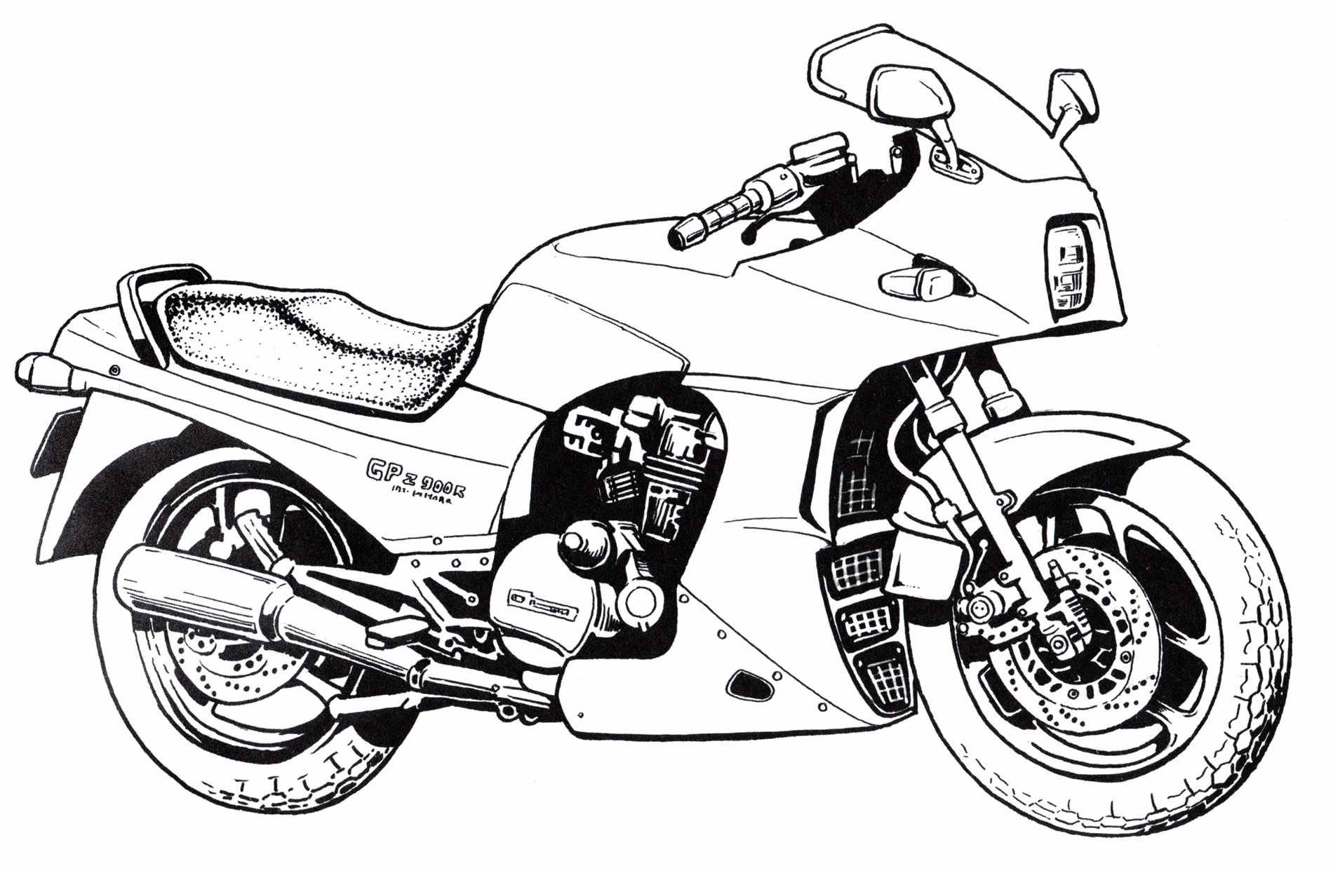 Мотоцикл Картинка Для Печати
