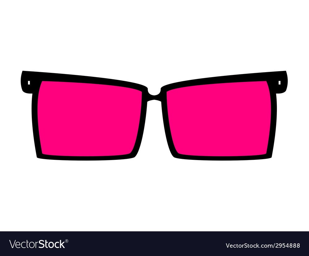 Розовыми очками во внутрь. Розовые очки на черном фоне. Мультяшная очки розовые. Розовые очки рисунок. Очки в иллюстраторе.