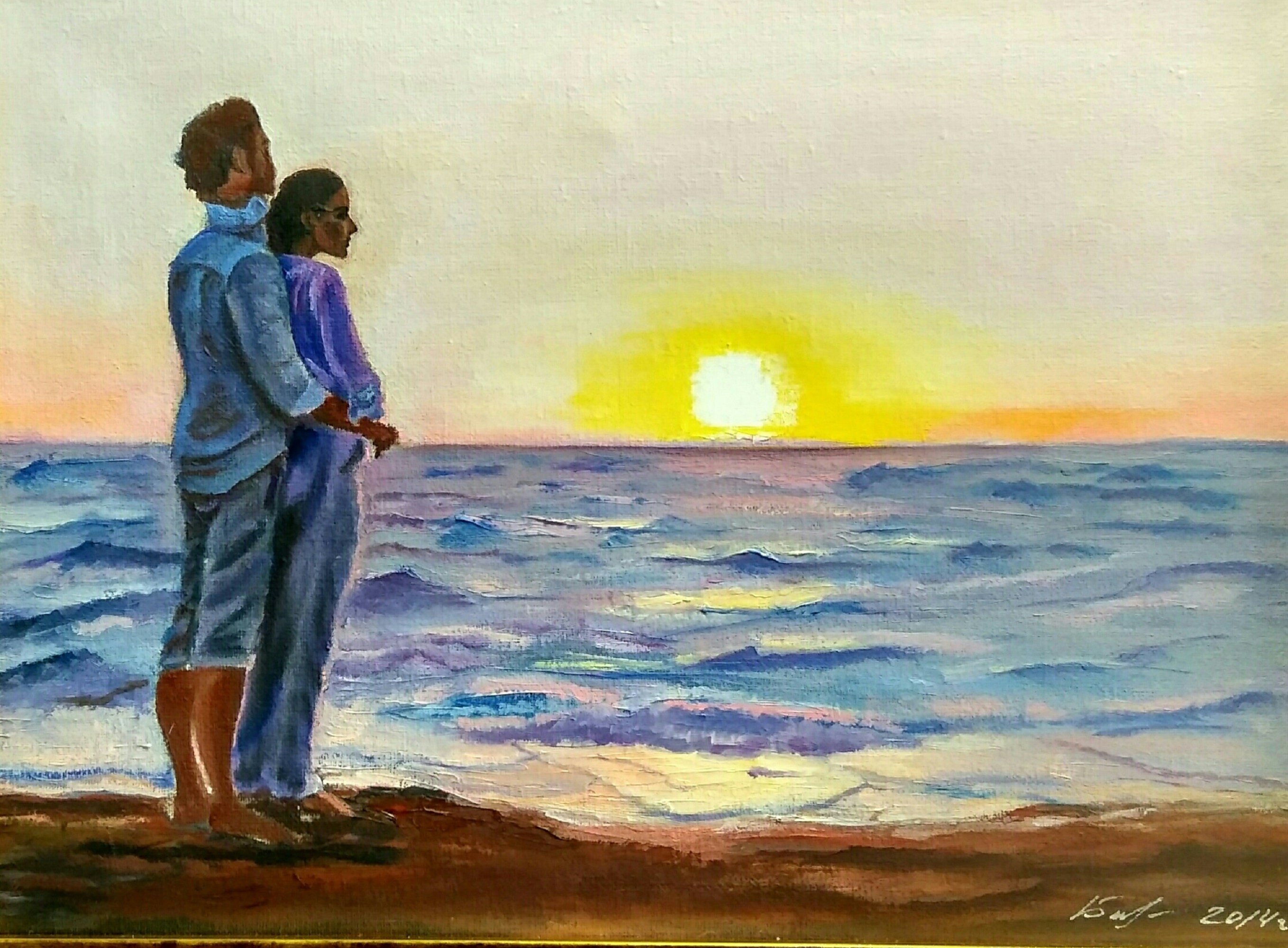 Их было двое мальчик. Картина влюбленные. Картина двое влюбленных. Влюбленные на берегу моря живопись. Двое у моря живопись.