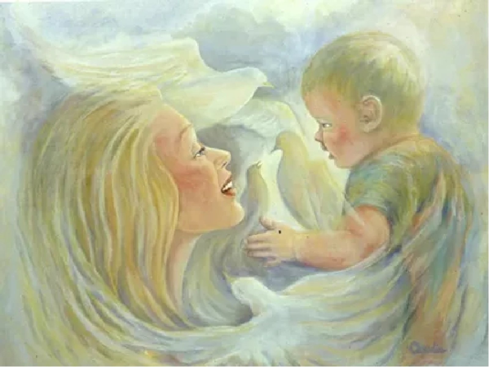 Любовь мамы к ребенку мама любит. Мать с ребенком. Ангел с ребенком на руках. Образ матери. Женщина с ребенком живопись.