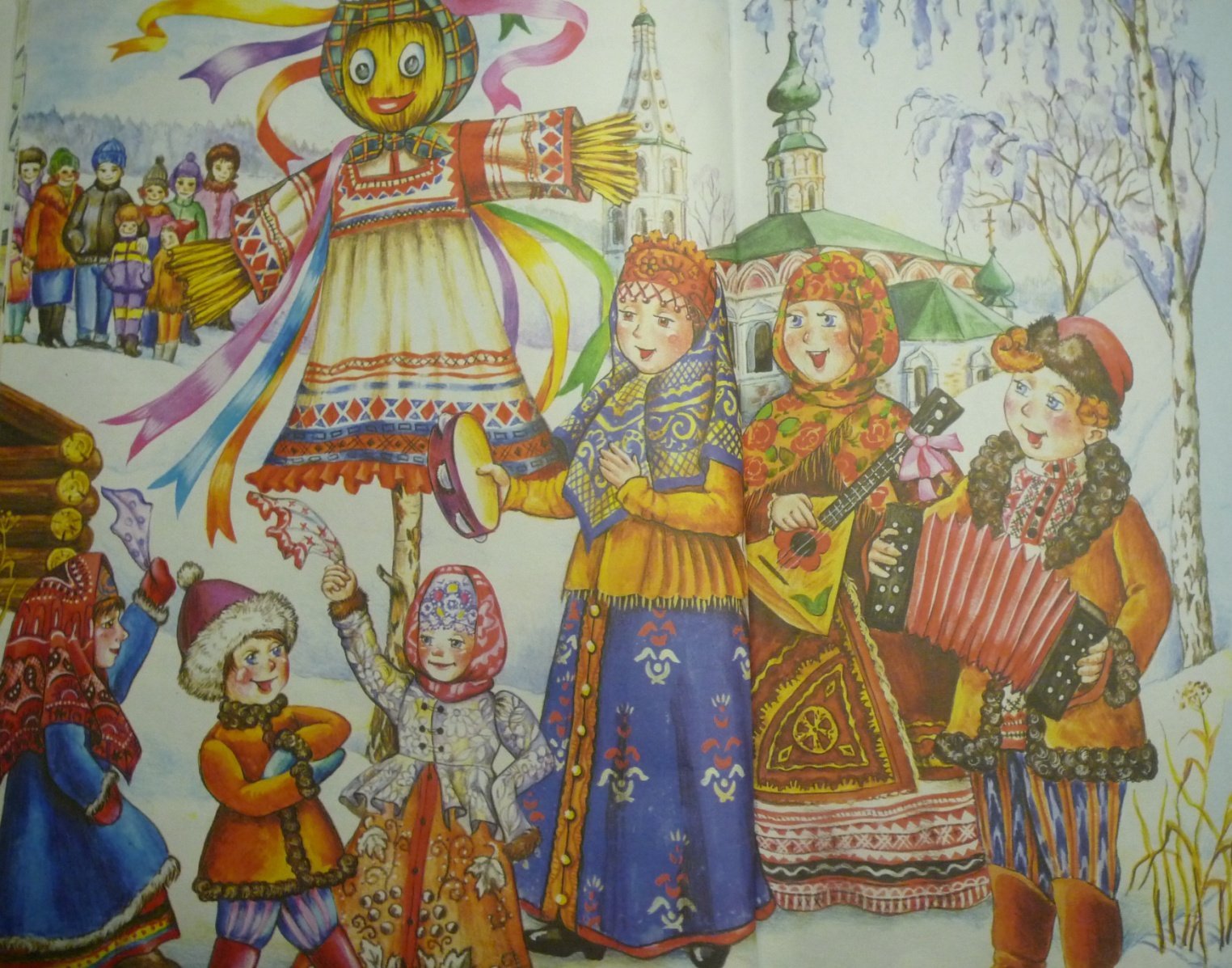 Детские картинки про масленицу. Н. Фетисов - "широкая Масленица". Масленичные гуляния в древней Руси.