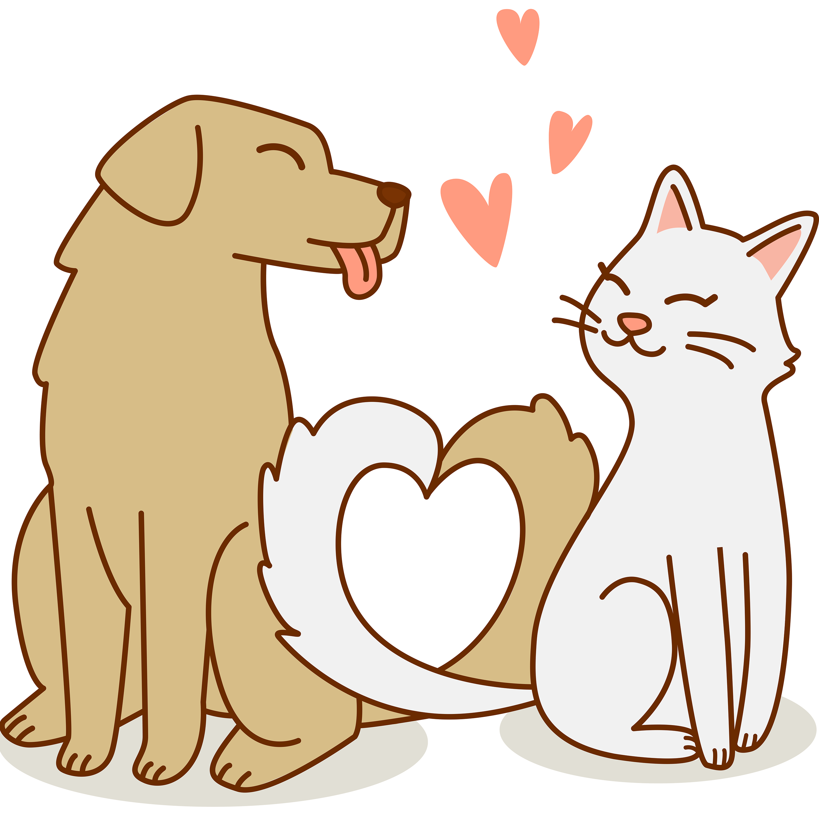 Кошечки собачки рисовать. Кошка и собака рисунок. Собака и кошка вместе рисунок. Рисовать кошку и собаку. Рисунки для срисовки котики и собачки.