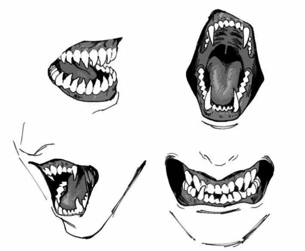 Зубы зарисовки