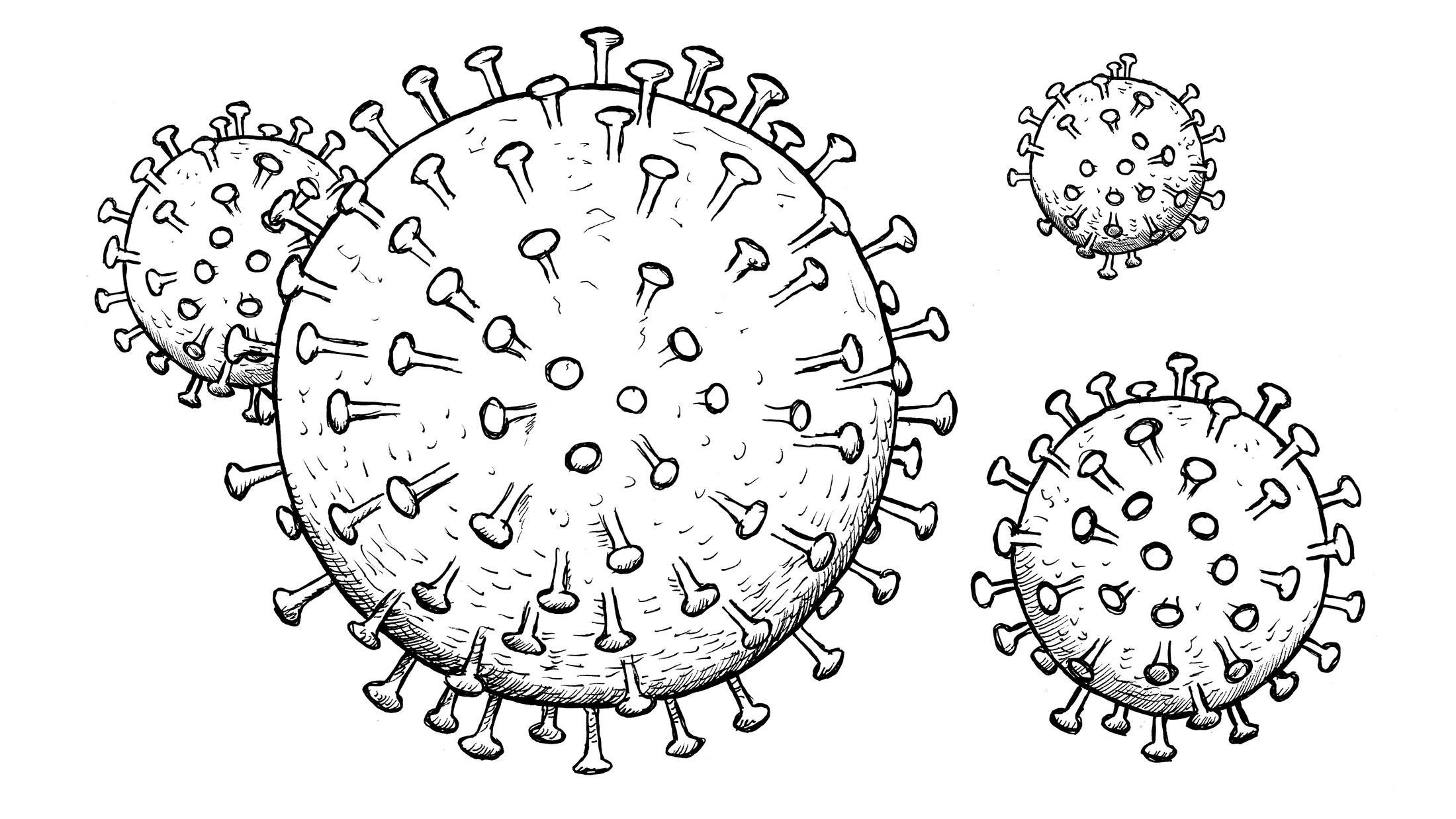 Простой ковид. Ковид-19 рисунок вируса. Модель вируса ковид 19. Микробы ковид 19. Вирус раскраска.