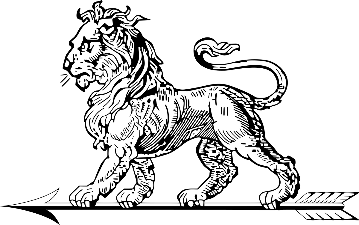 Рисунок лев на гербе