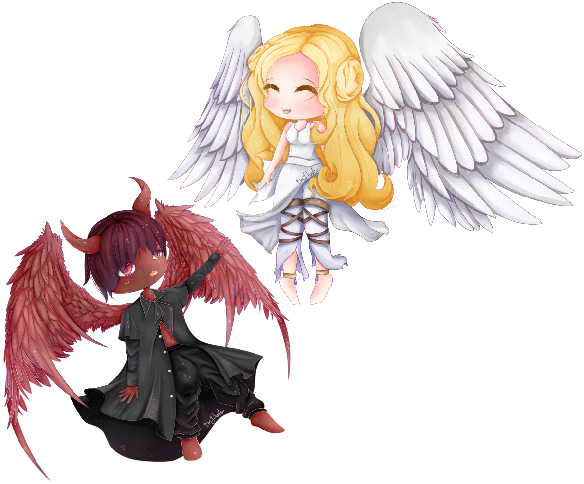 История ангела и демона. Ангел и демон. Демон ангела.