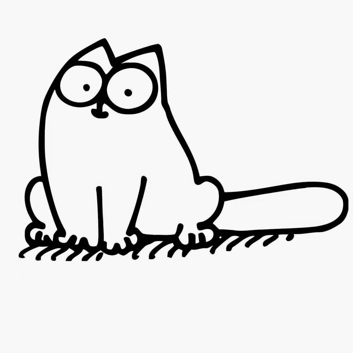 Рисунки котов карандашом прикольные