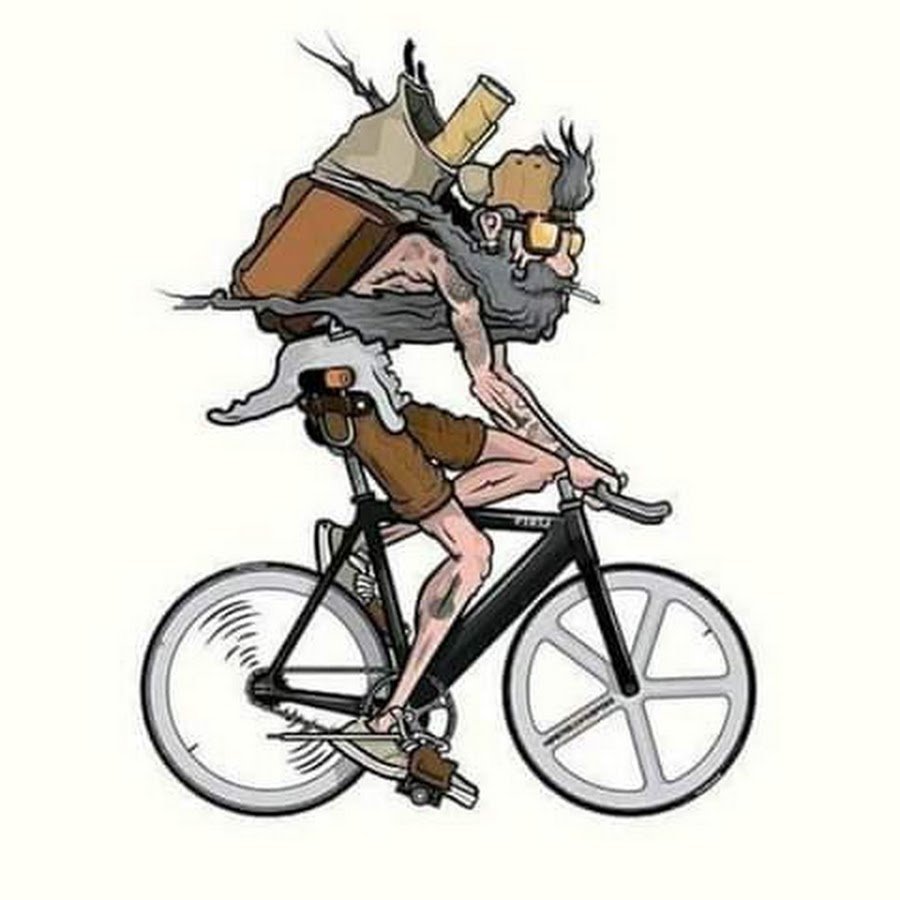 Карикатуры на велосипедистов - 76 фото