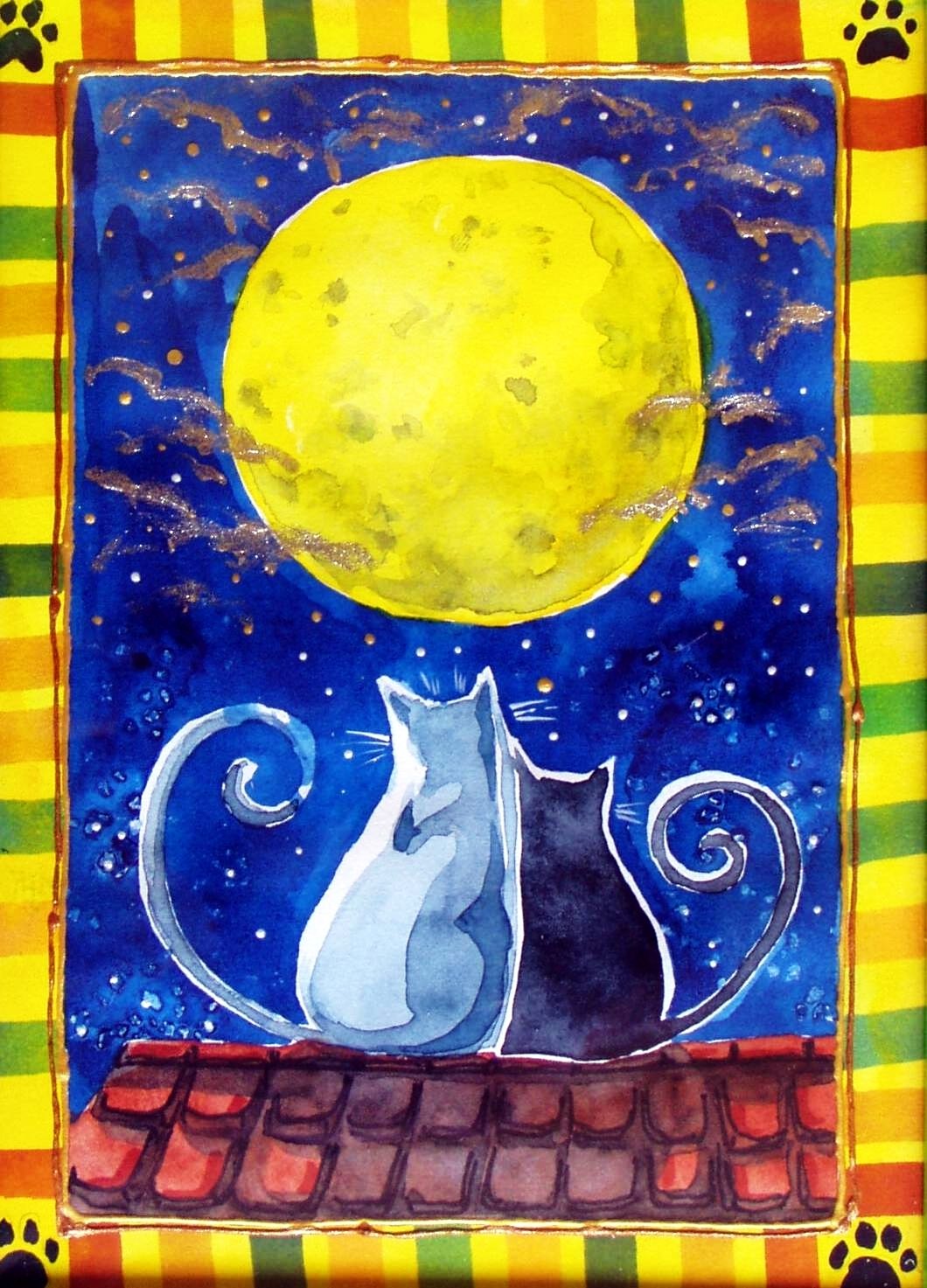 Дом на луне рисунок детский окружающий мир. Луна гуашью. Луна рисунок. Луна красками. Космос рисунок гуашью.