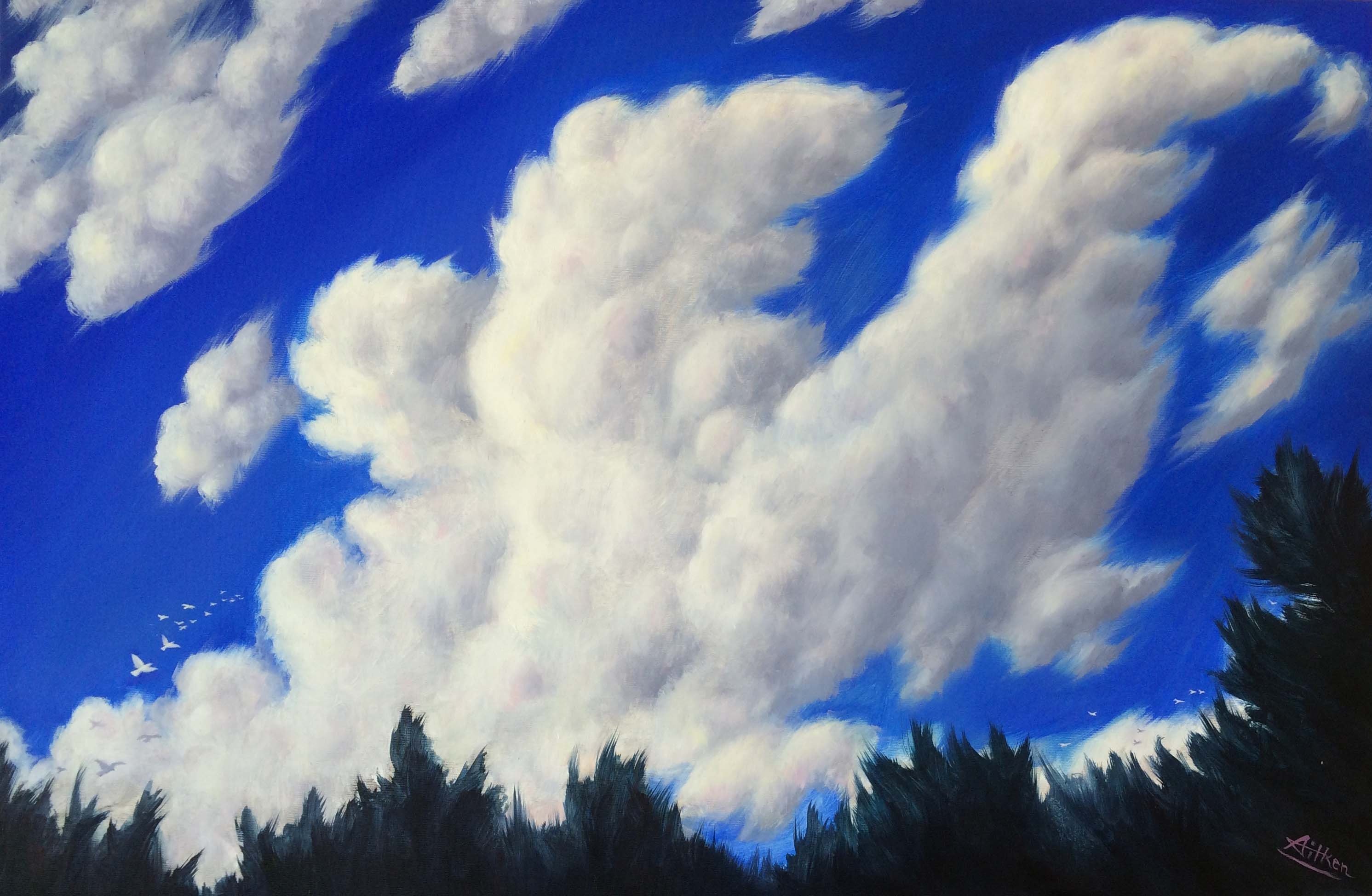 5 раз облако. Облака живопись. Кучевые облака. Кучевые облака живопись. Кучевые облака в картинах художников.