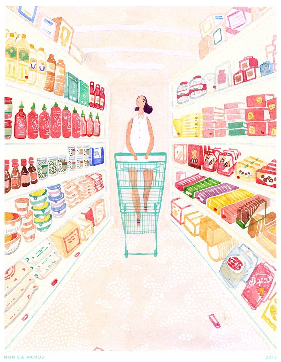 Супермаркет рисунок - 55 фото