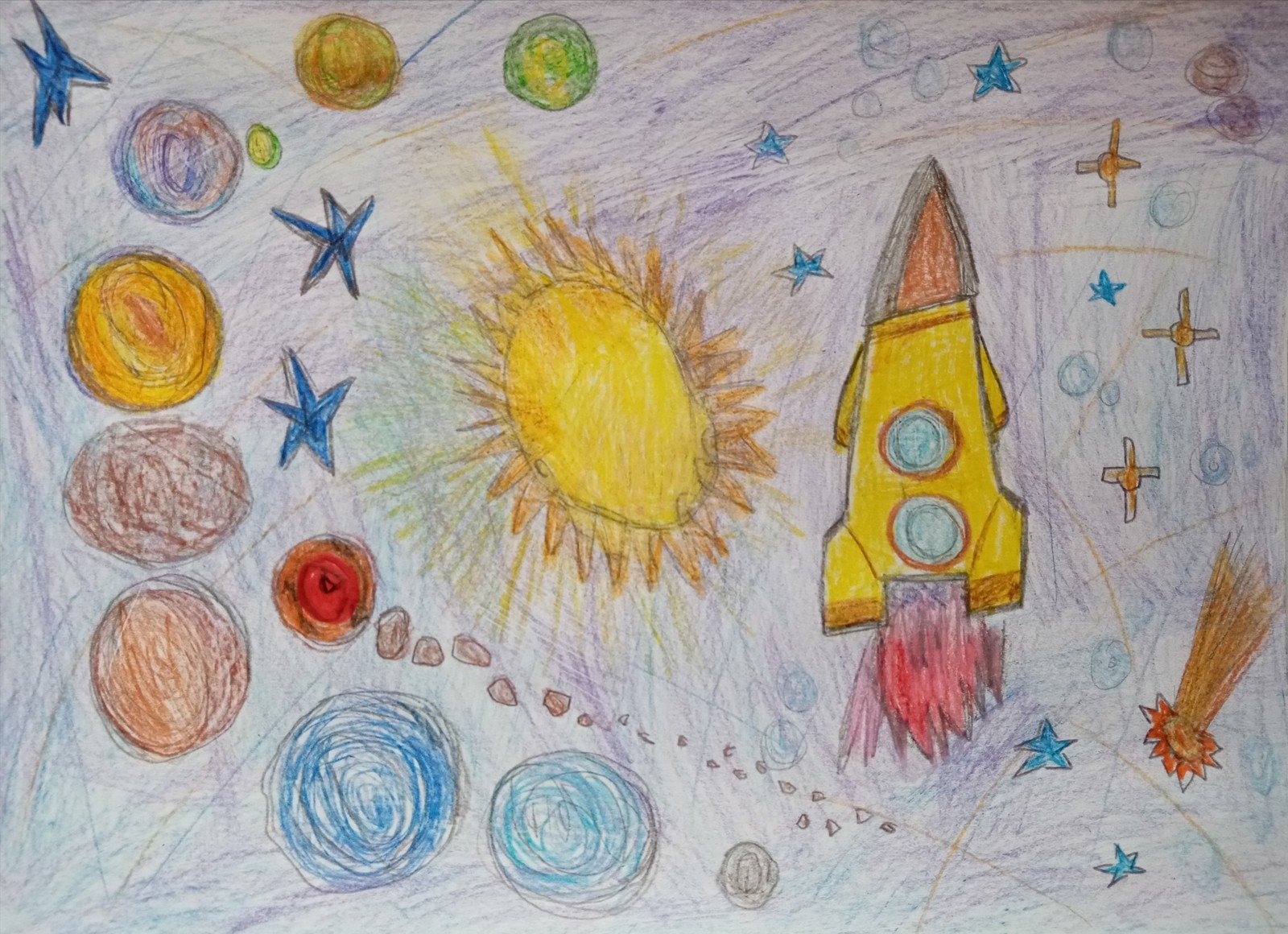 Загадочный космос старшая группа. Космос рисунок для детей. Космические фантазии рисунки. Рисунок на тему космические фантазии. Рисование загадочный космос.