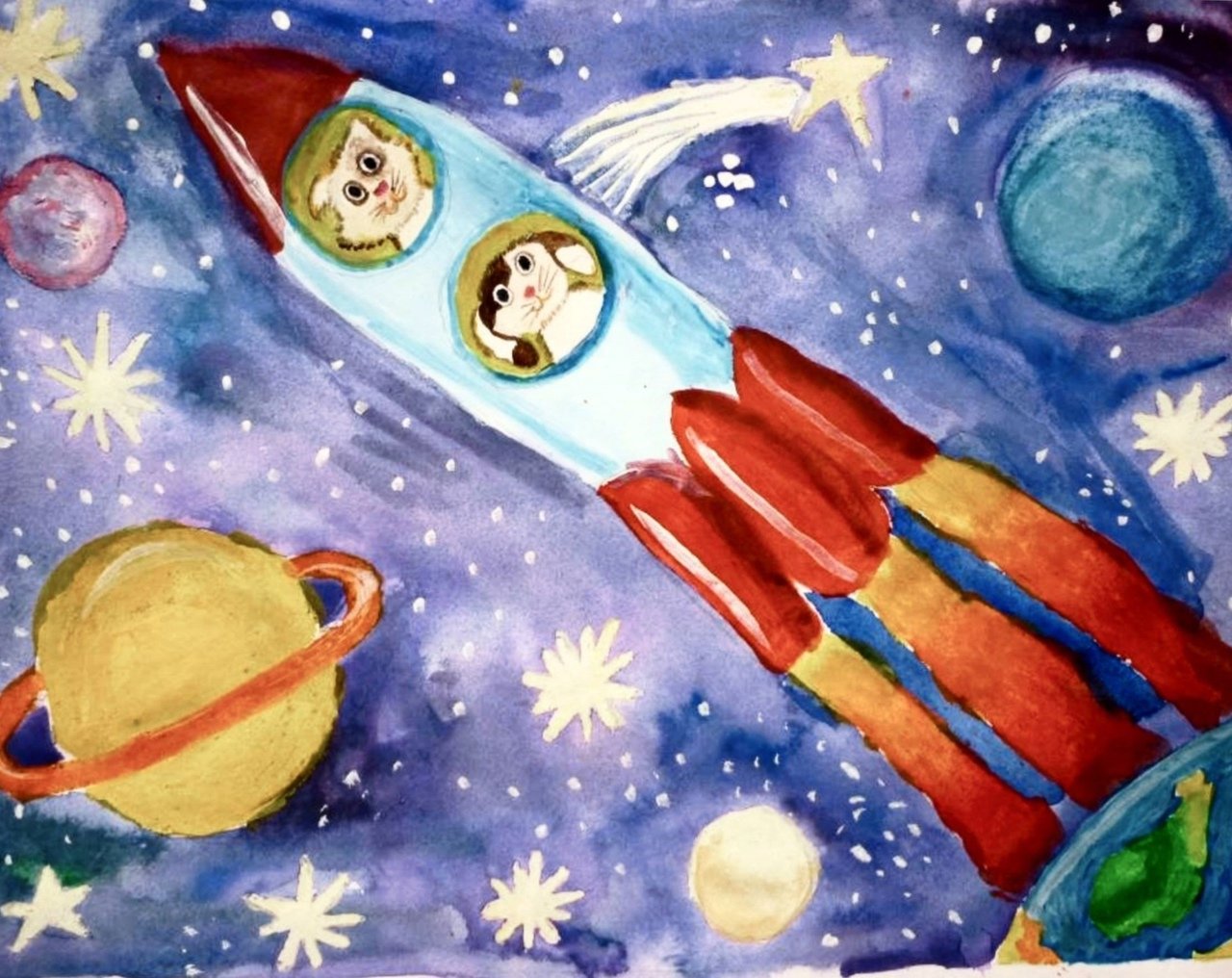 Рисунок ко дню космонавтики 5 лет. Рисование для детей космос. Рисунок на тему космос. Рисунок на космическую тему. Рисование космос в детском саду.