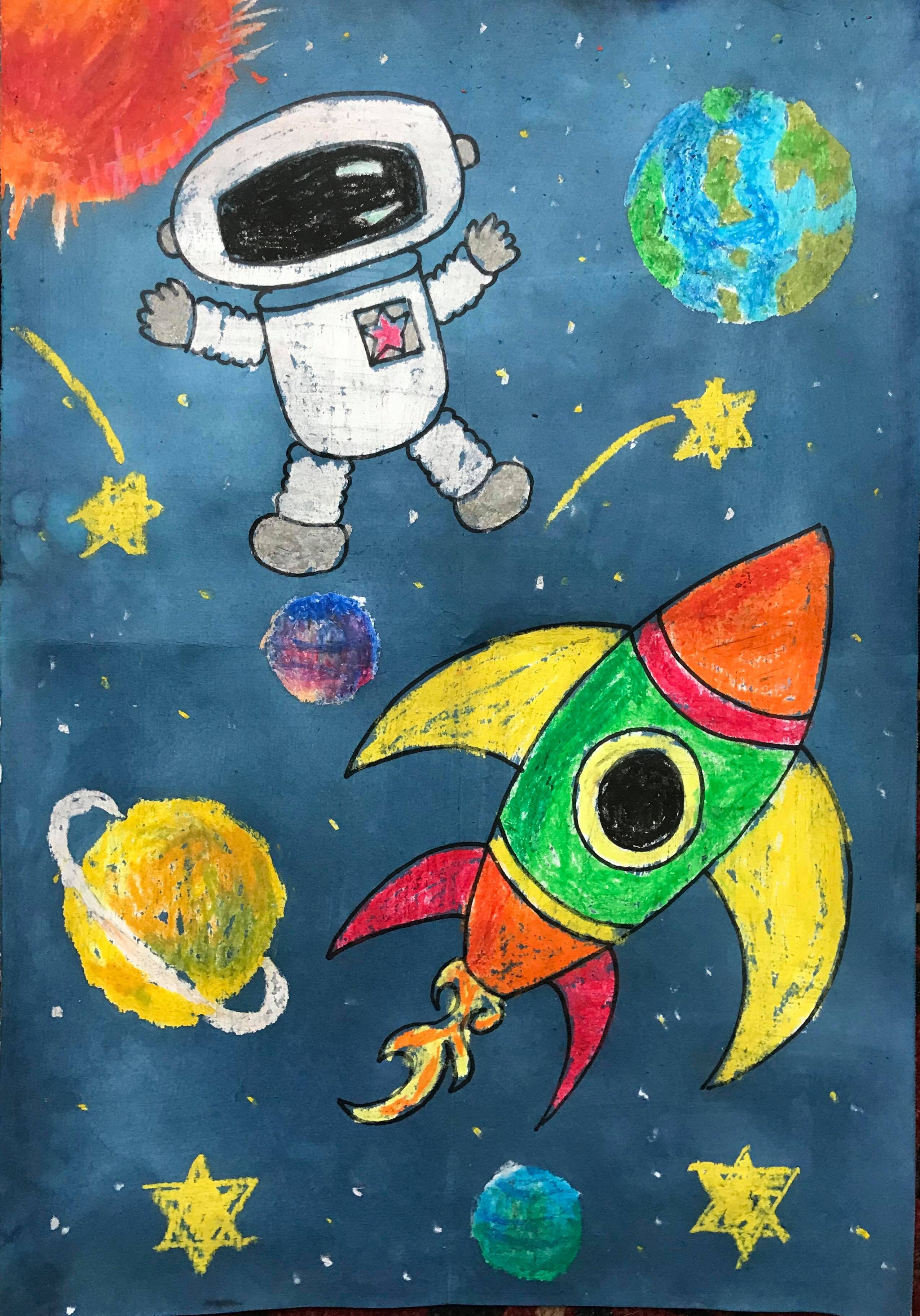 Рисунок на тему космос легкий карандашом. Рисунок на тему космос. Космос рисунок для детей. Детский рисунок на тему космос. Космос рисунок карандашом.