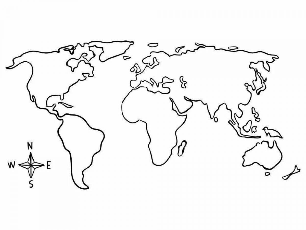 Разукрасить контурную карту. Силуэты континентов. Контуры материков. Контуры континентов для детей. Очертания материков.