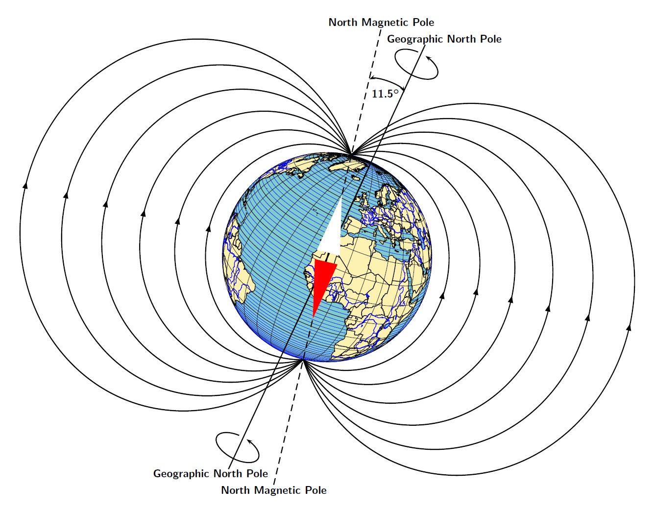 Южный магнитный полюс земли находится ответ. Магнитные полюса земли. Северный магнитный полюс земли. Северный географический полюс и Северный магнитный полюс на карте. Магнитная полюс в земле.