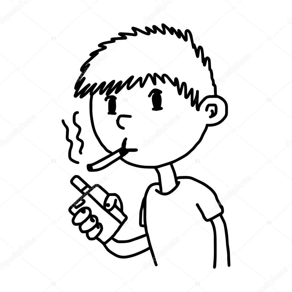 Пачка сигарет рисунок карандашом