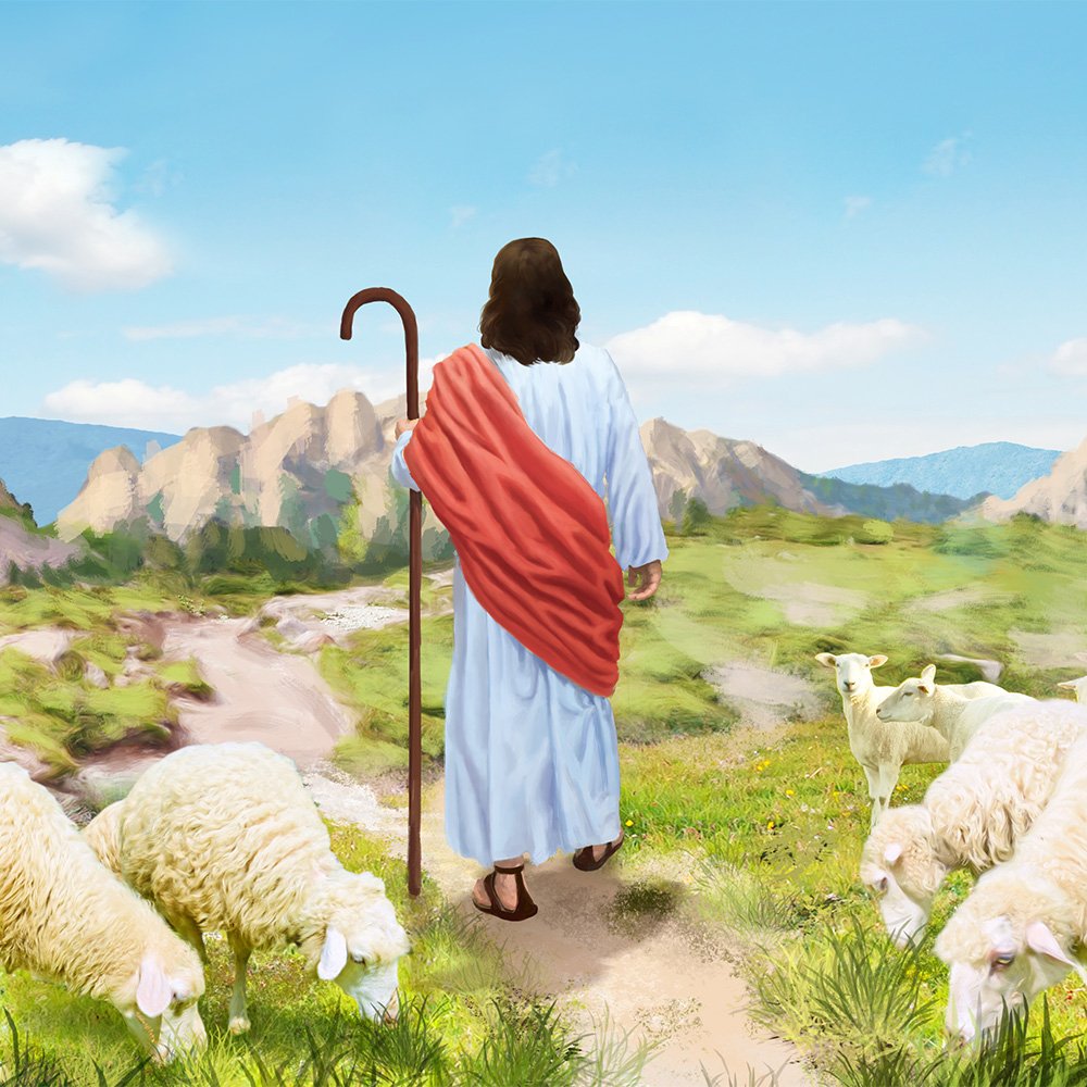 Он закричал пастухам чтобы они скорее. Иисус Христос пастух. Пастух Иисус Христос Пастырь. Христос и овцы. Пастух с овечкой.
