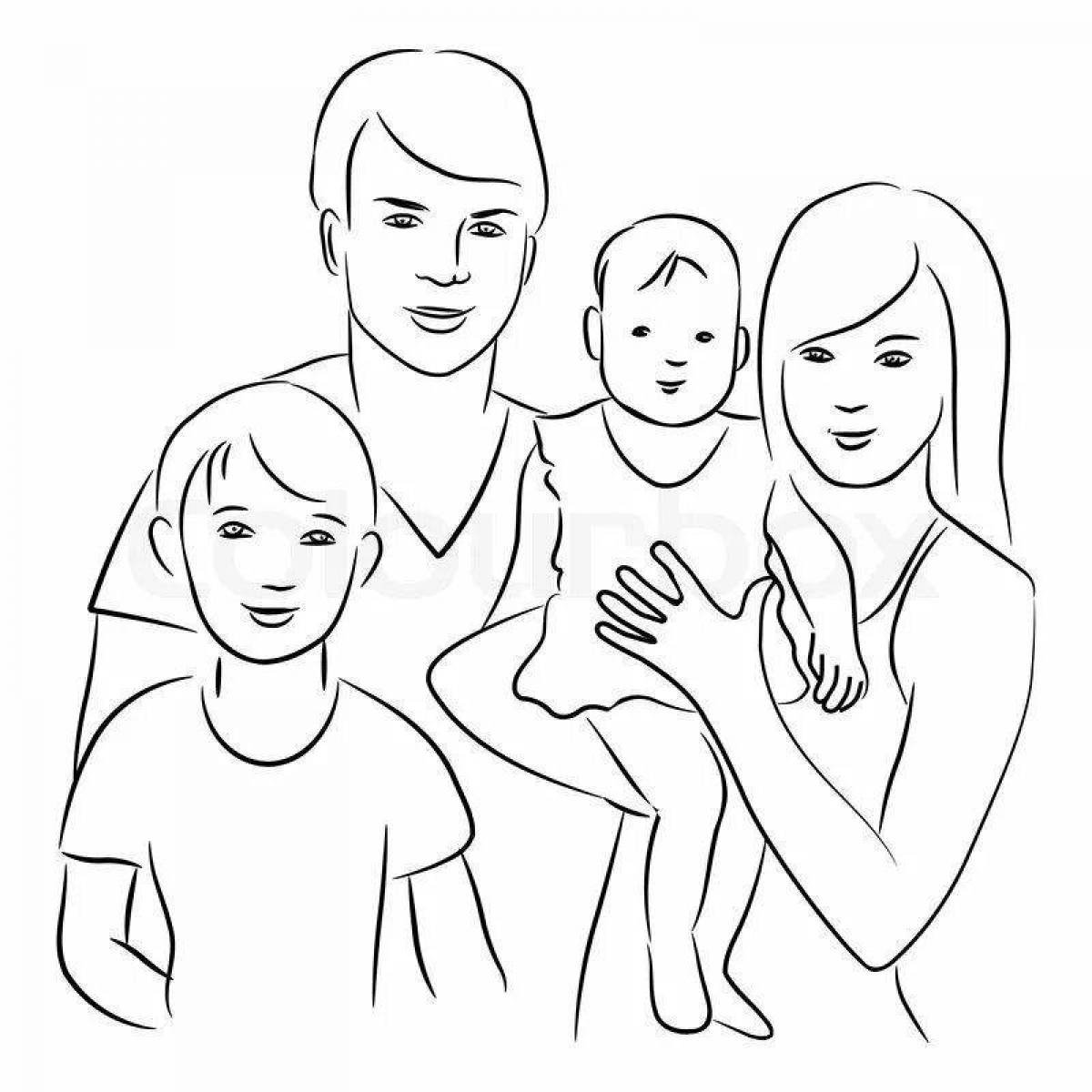 Нарисовать маму папу сестру и брата. Семья рисунок. Рисунок моя семья карандашом. Рисунок семьи из 4 человек. Рисунок семьи карандашом для срисовки.