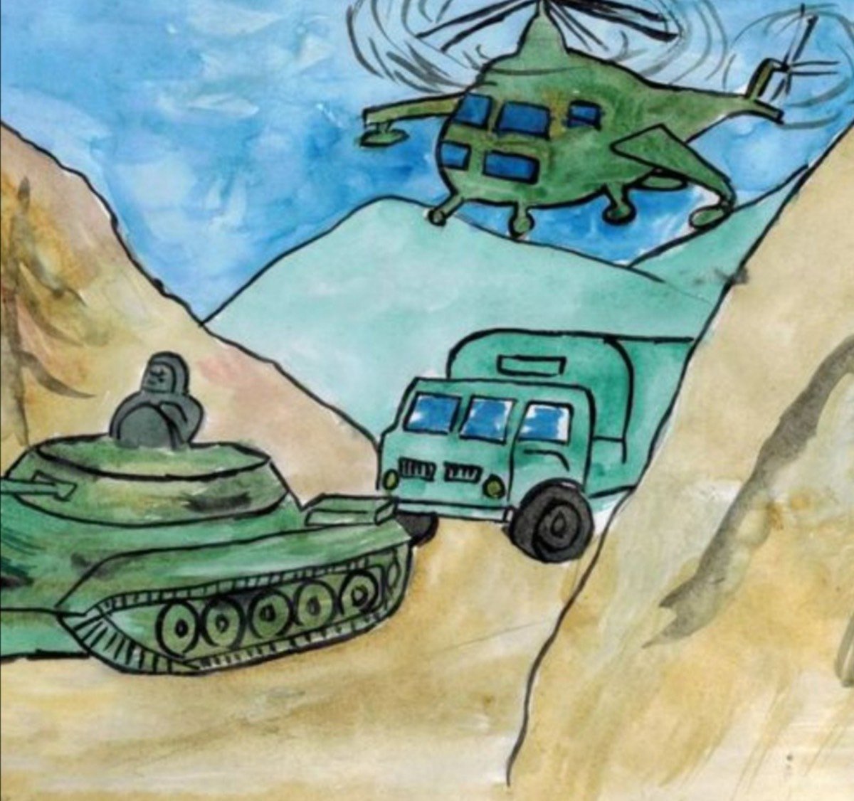Рисунок по дорогам памяти. Рисунки на военную тему. Рисунок про войну.
