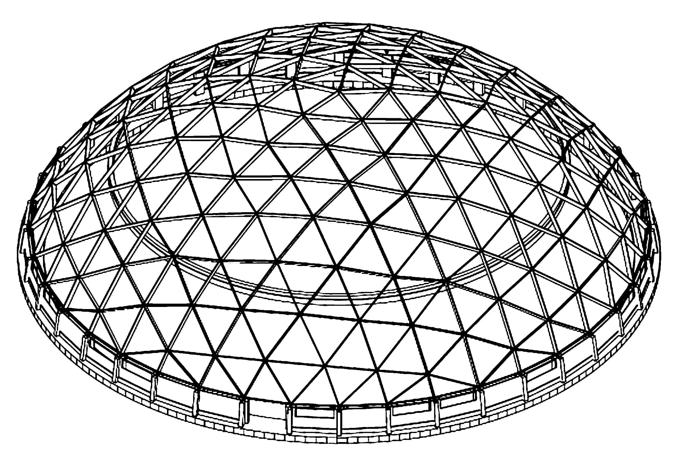 Сетчатые конструкции. Сетчатая оболочка купола «Балтийская Жемчужина». Фуллер геодезический купол. Сетчатый купол Чебышева. Геодезический купол большепролетный.