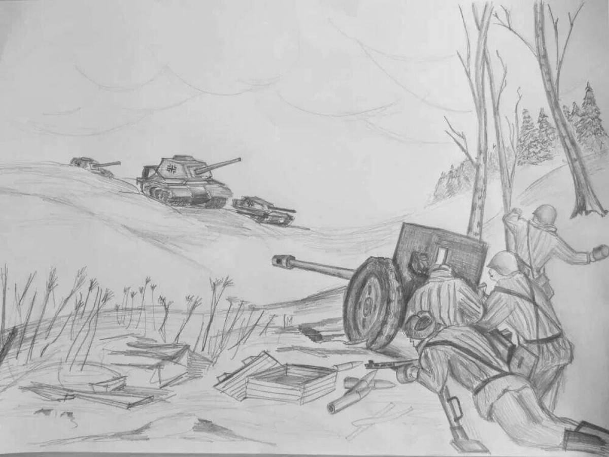 Рисунок про великую отечественную войну. Сталинградская битва зарисовки. Рисунки на военную тему.