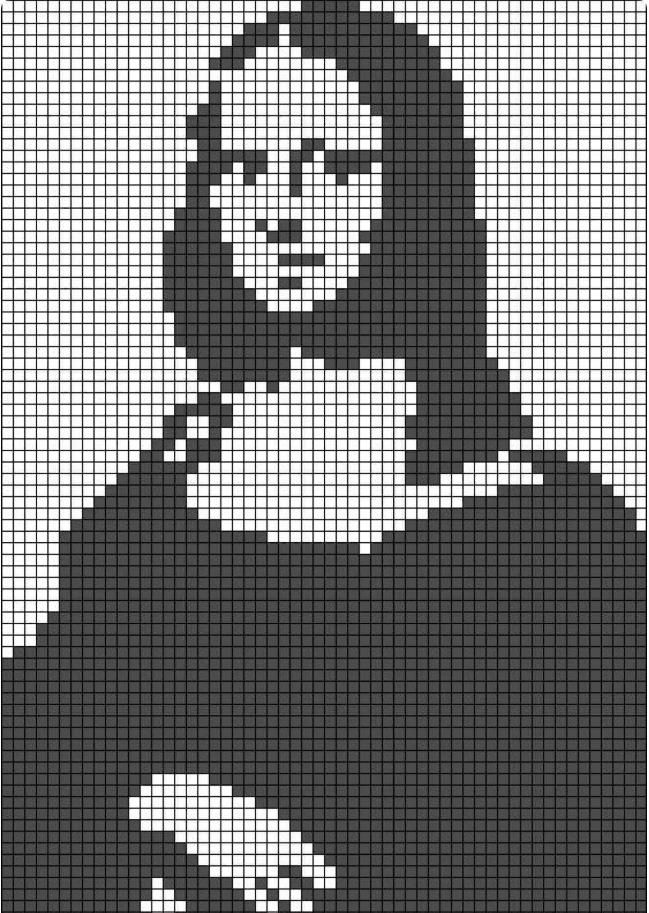 Black and white pixel