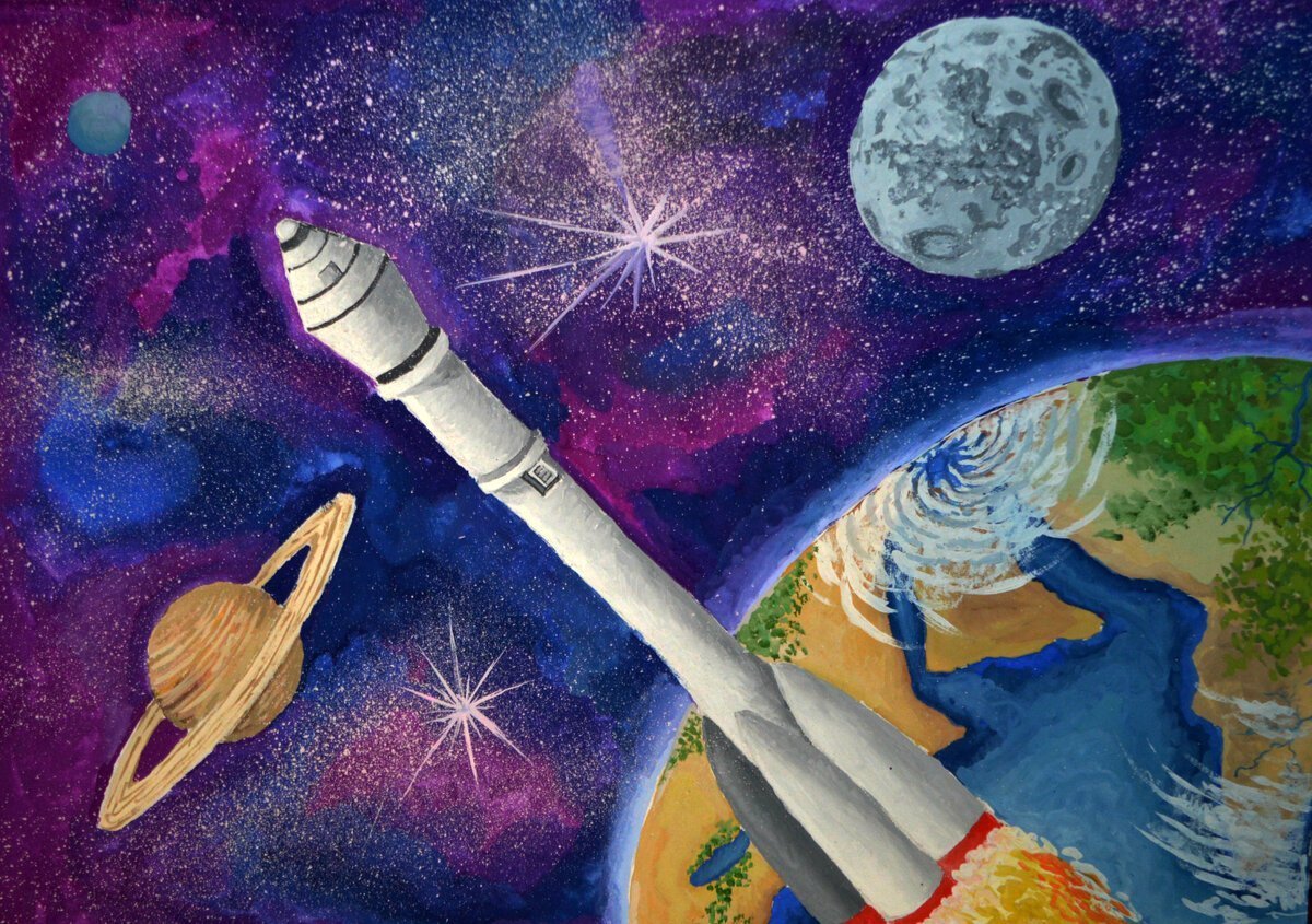 Космический мир рисунки