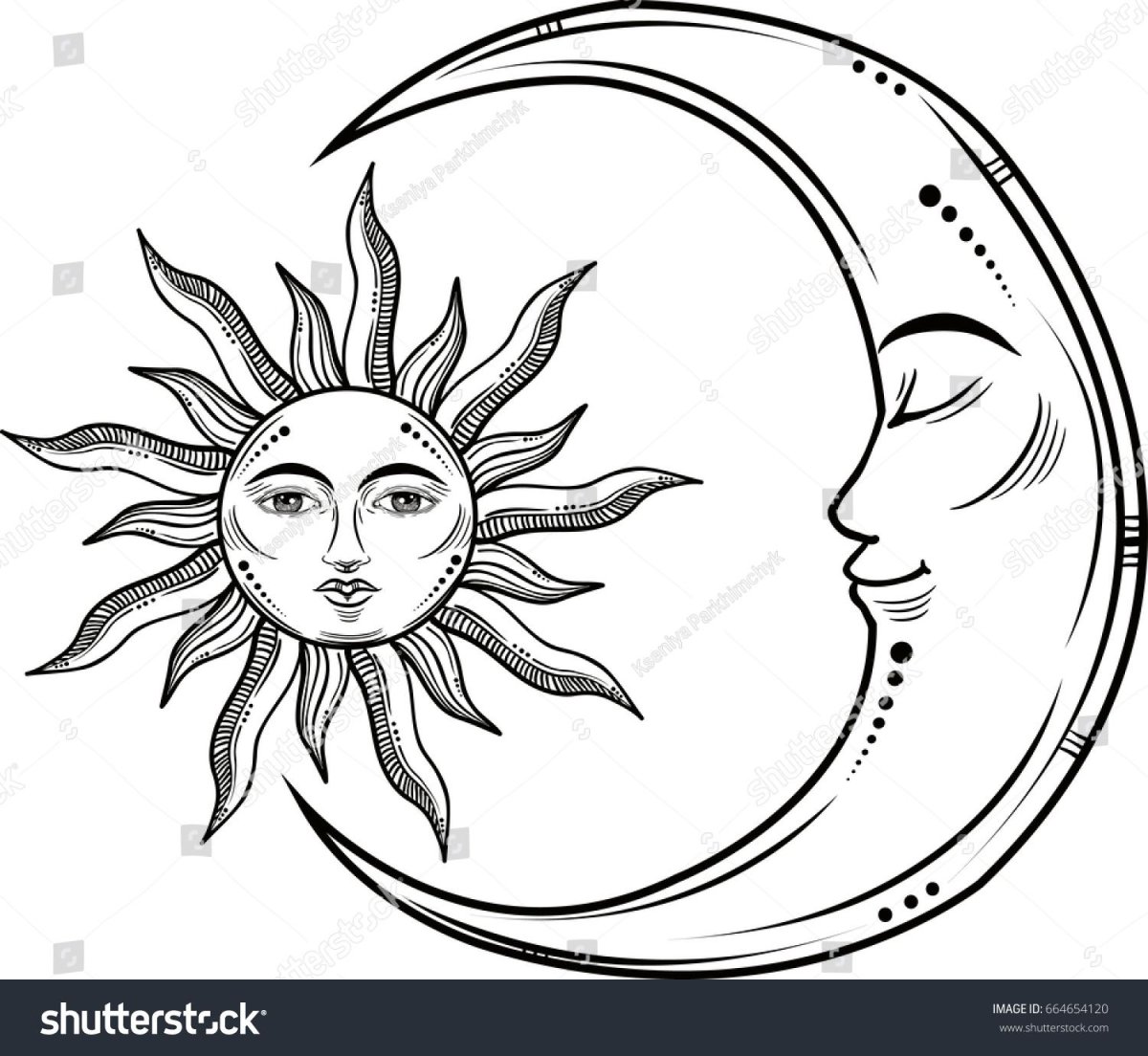 Солнце рисунок графика