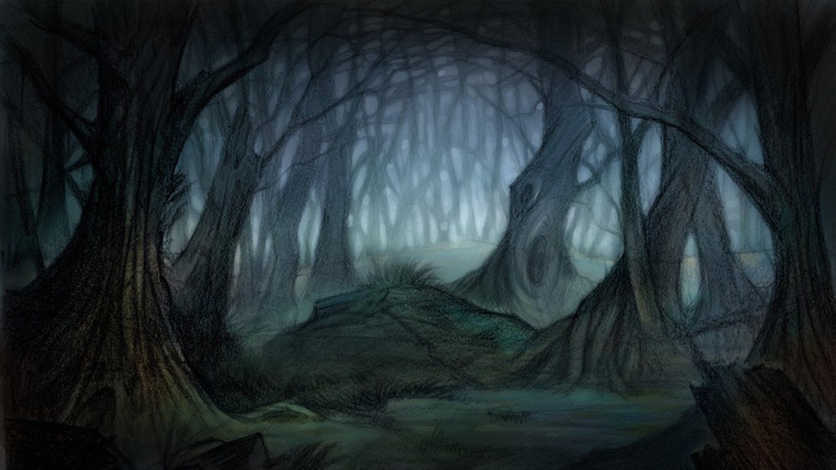 Дремучий лес рисунок