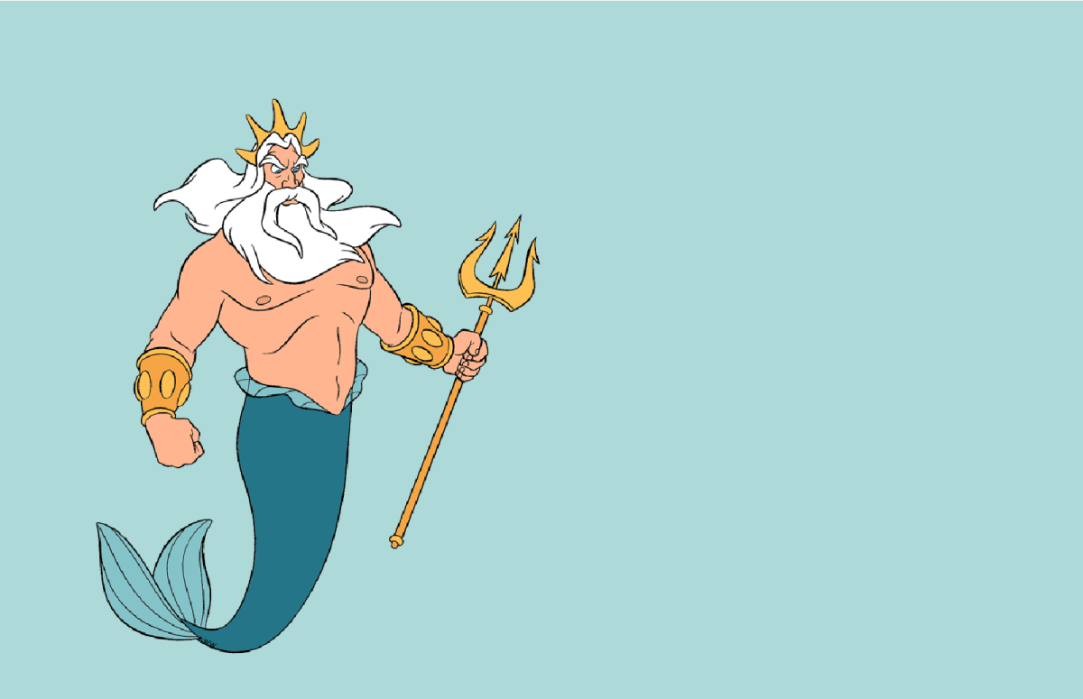 Морской царь рисунок