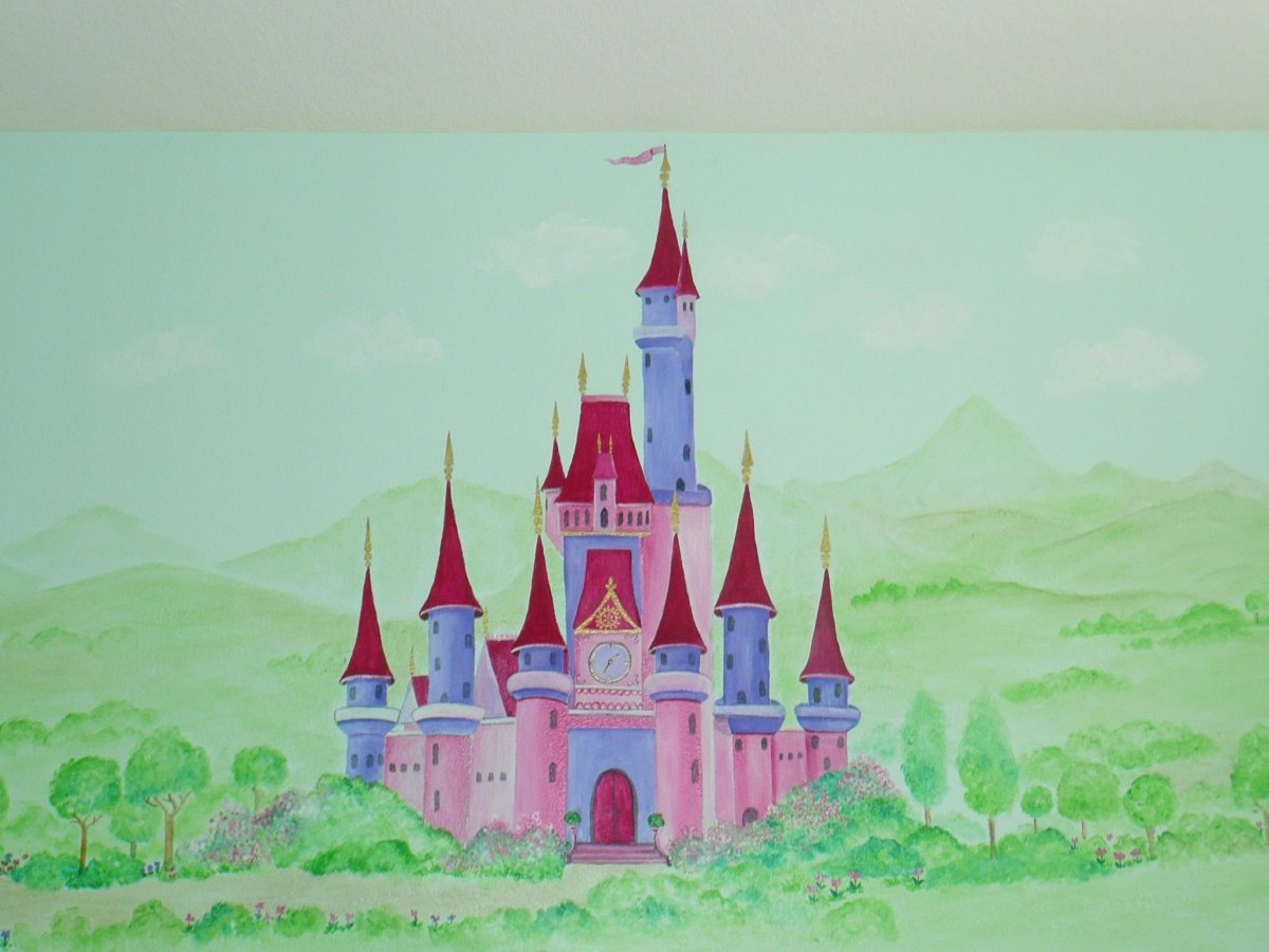 Замок сказочный рисунок