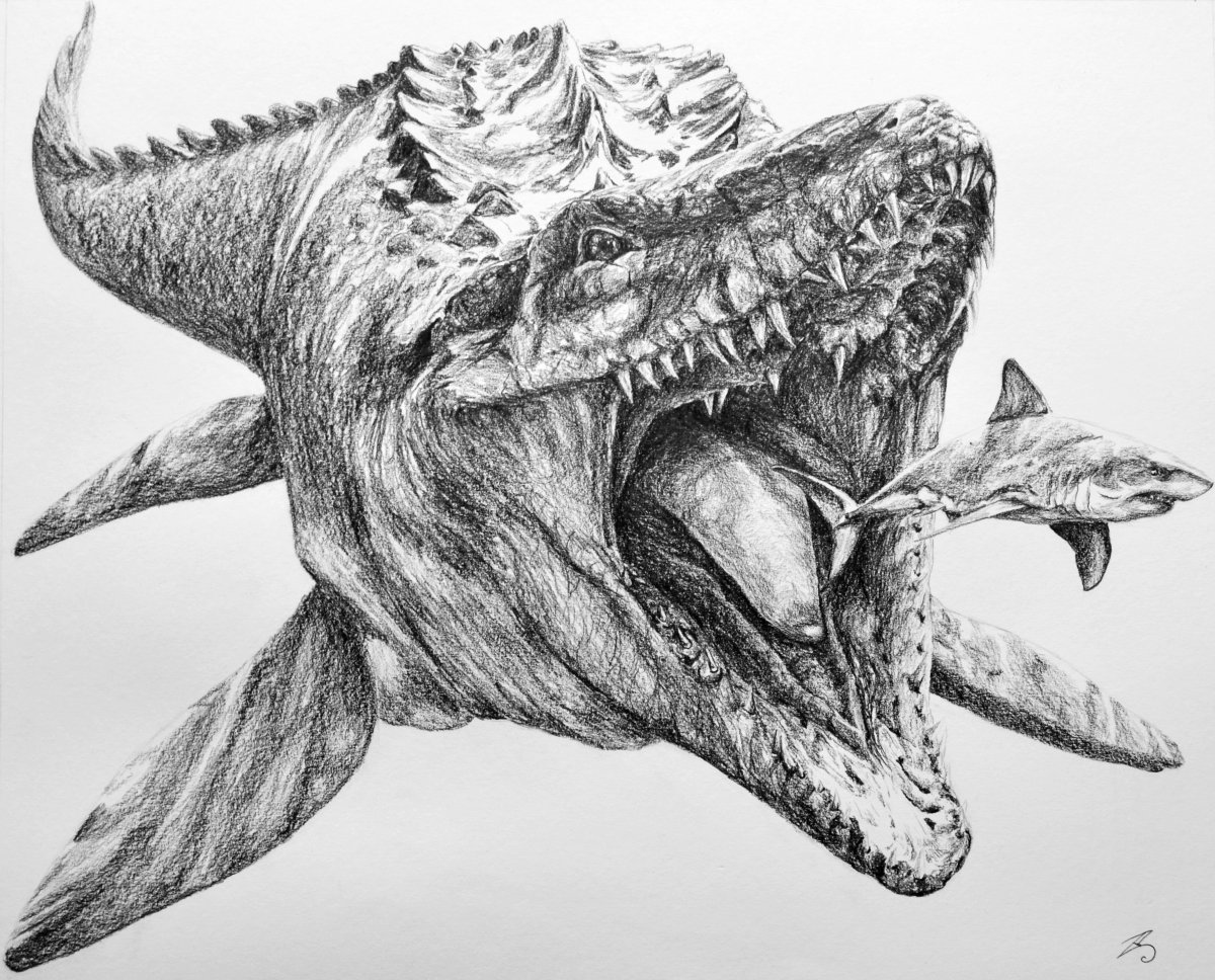 Рисунок гигантозавра