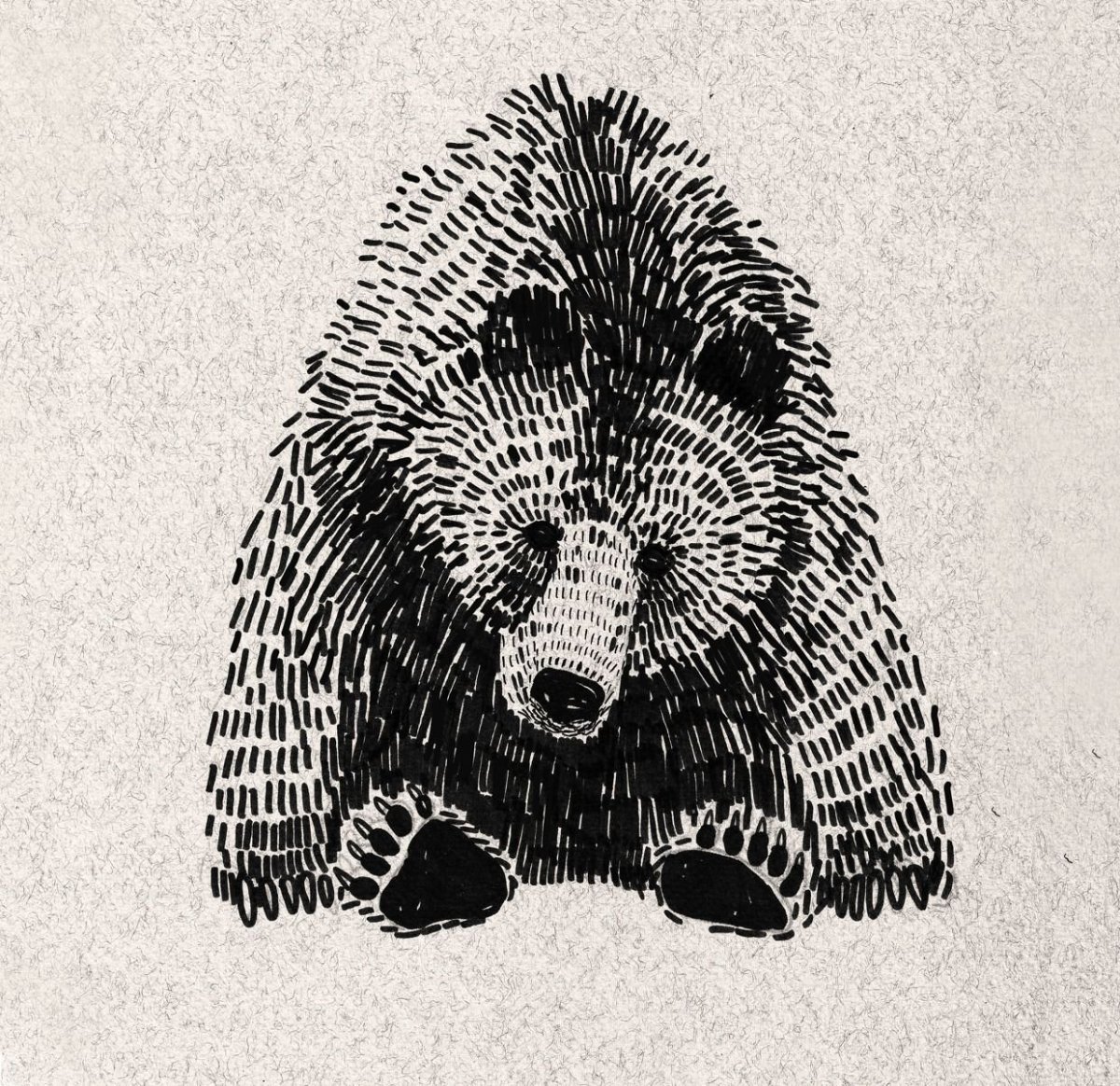 Векторный рисунок медведь