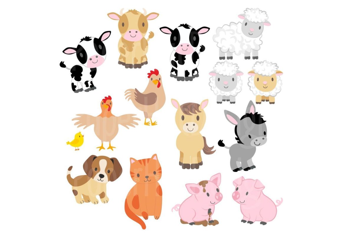 Сельскохозяйственные животные рисунок
