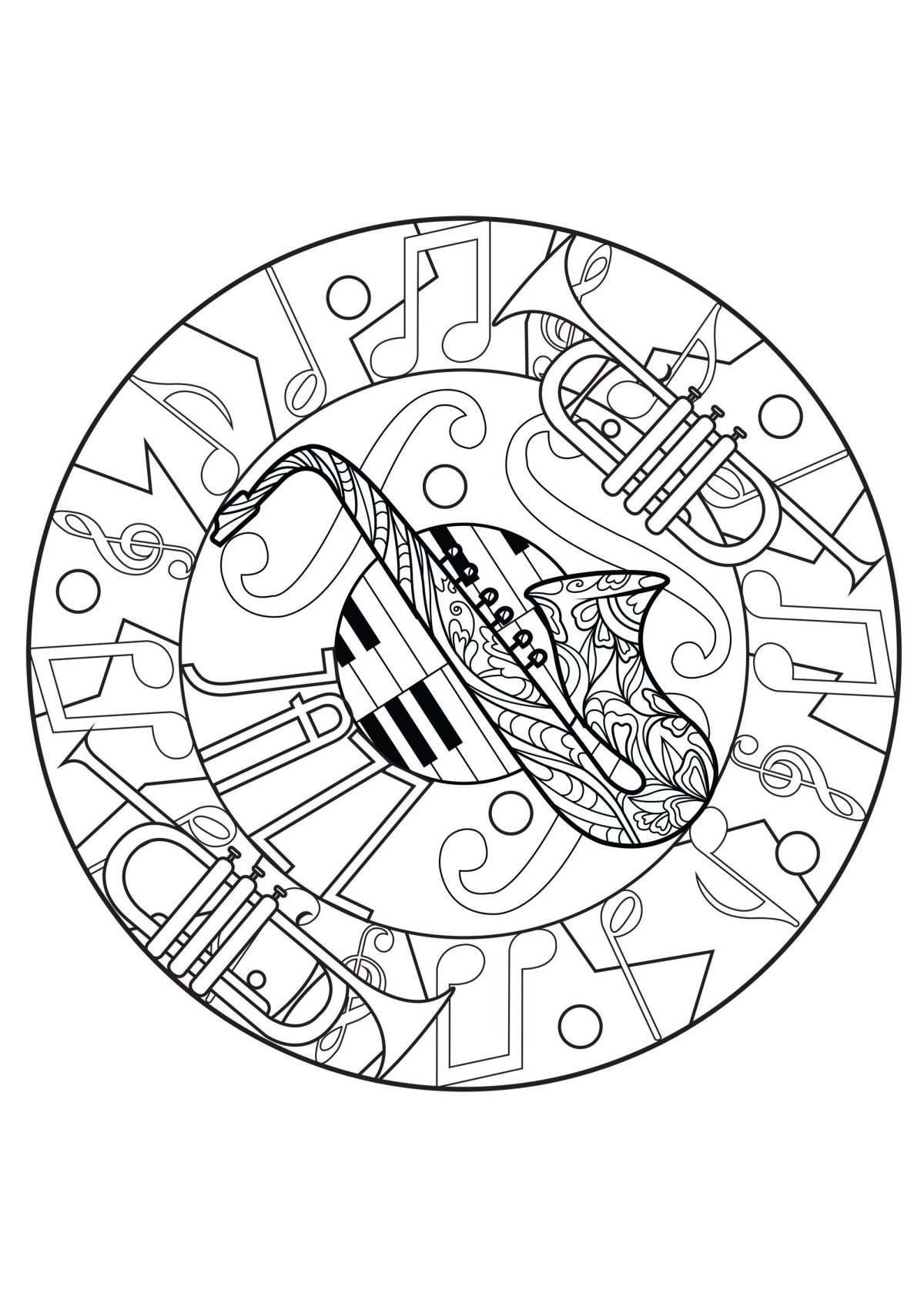 Рисунок тарелки музыкальный инструмент