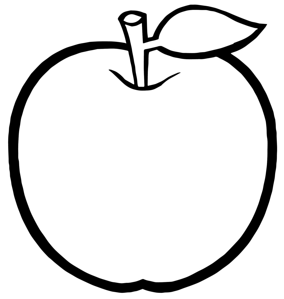 Яблоко рисунок черно белый