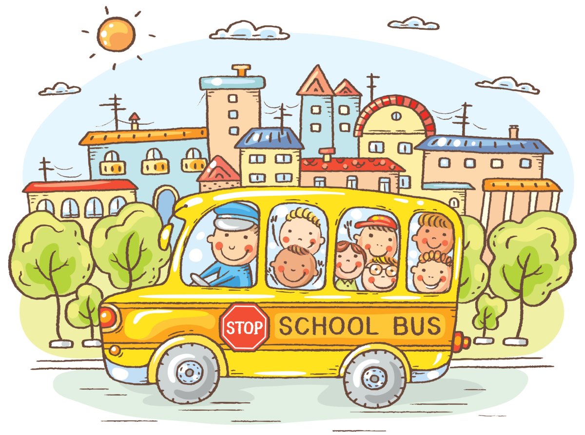 Карикатура автобус