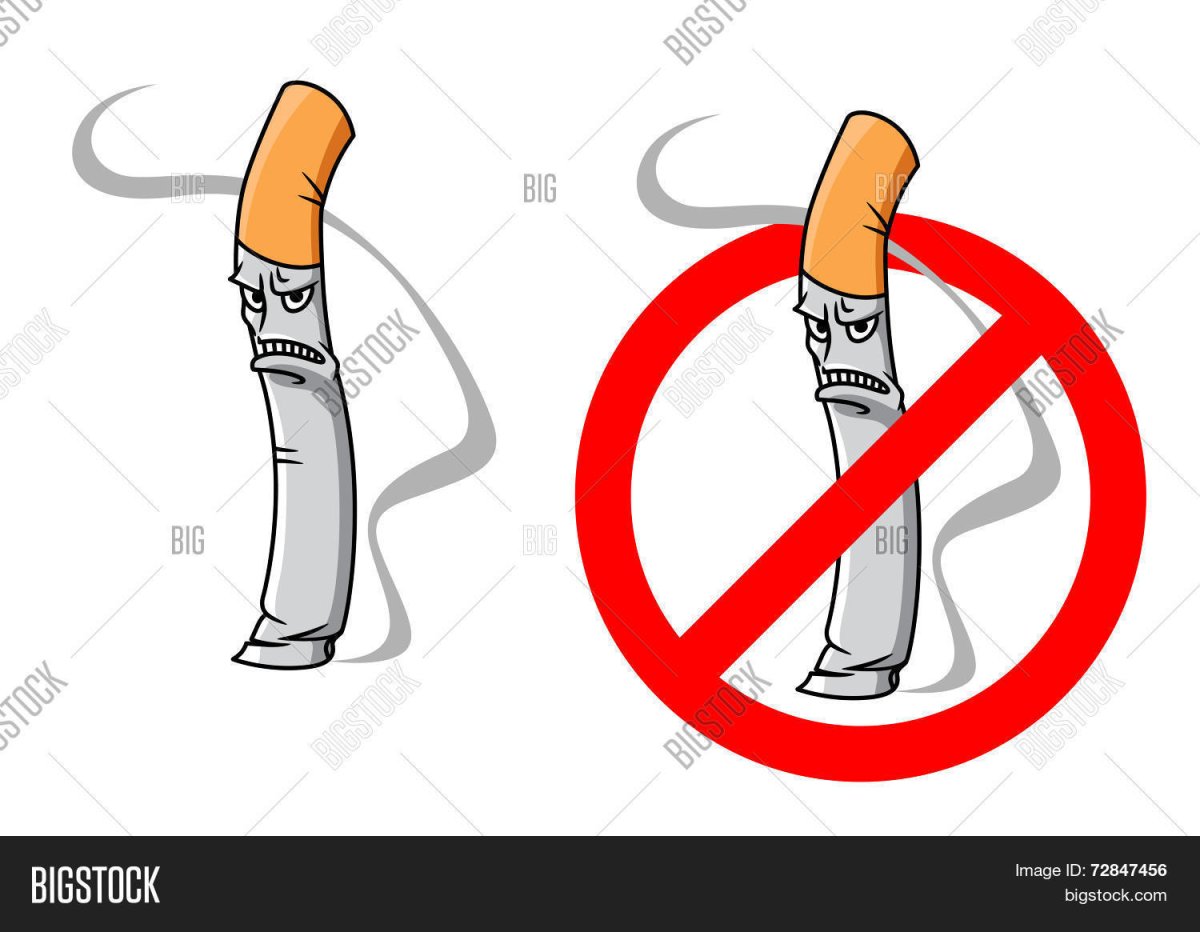 Карикатура на курильщика