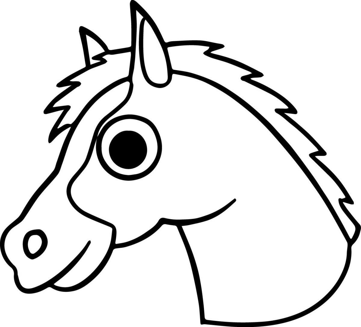 Маска лошади нарисованная