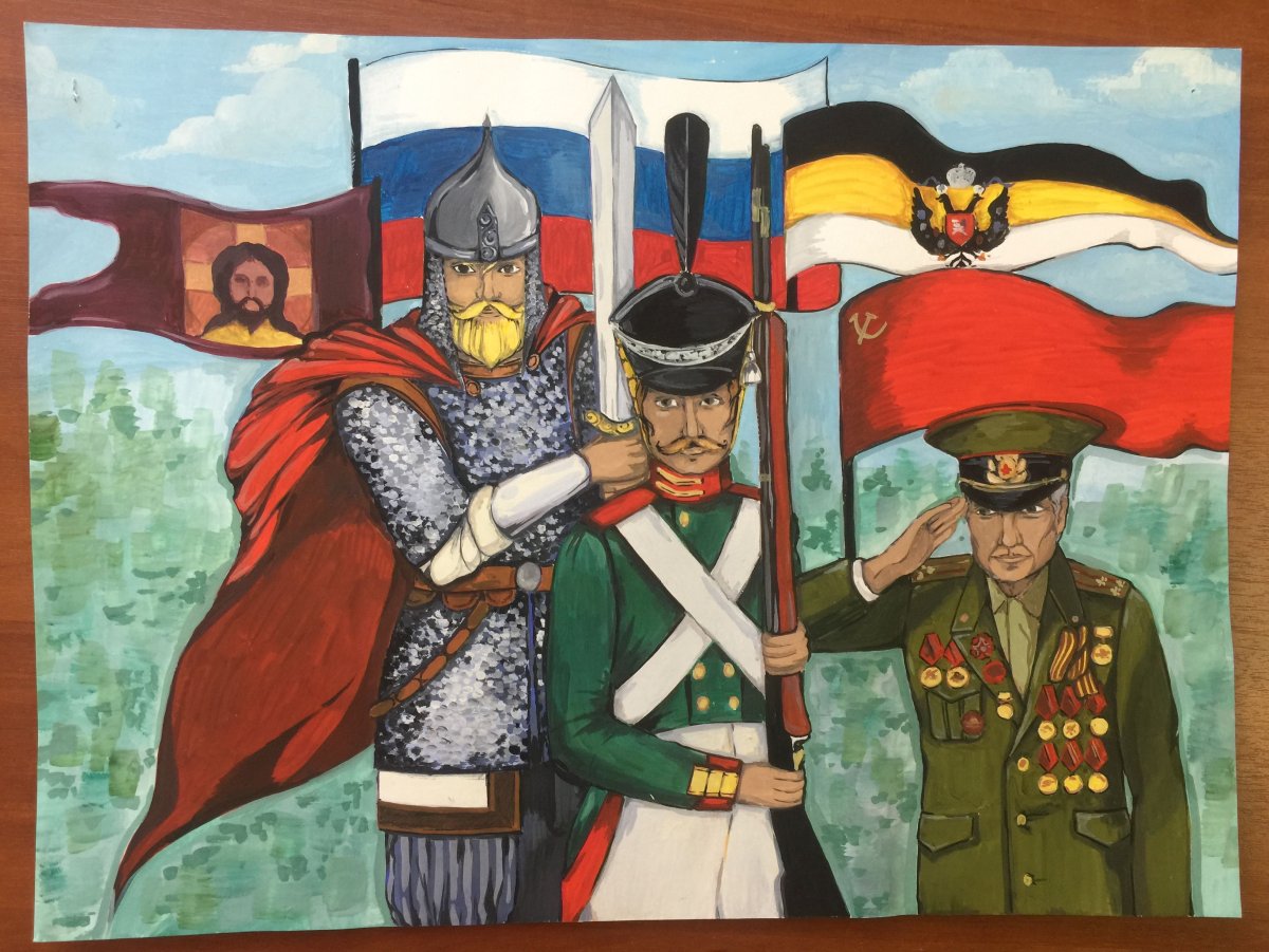 Рисунок защитники земли русской