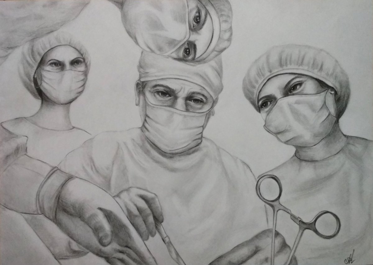 Хирург раскраска